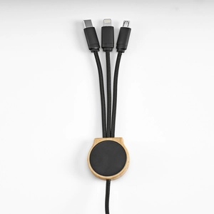 Câble 5 en 1 avec sortie type C, micro Usb et Lightning personnalisable