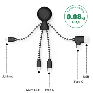 Câble éco multi-connecteur Mr Bio personnalisable