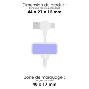 Câble magnétique 100W avec transfert de données rapide 4 en 1 personnalisable