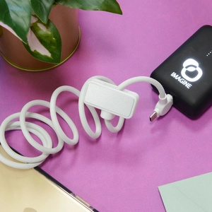 Câble magnétique 100W avec transfert de données rapide 4 en 1  blanc personnalisable