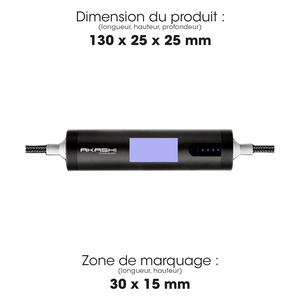 Câble USB 3 en 1 avec fonction batterie de secours 2600 mAh personnalisable