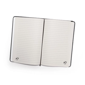 Cahier A5 à couverture rigide avec pages lignées 100% recyclé personnalisable