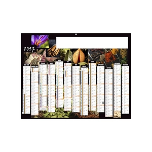 Calendrier bancaire publicitaire 13 mois aromates