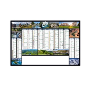 Calendrier bancaire publicitaire 13 mois photos de paysages