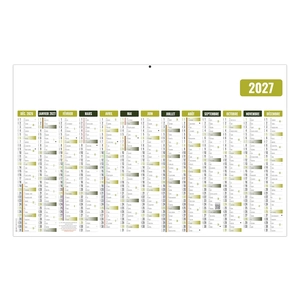 Calendrier bancaire publicitaire économique maxi 13 mois personnalisable