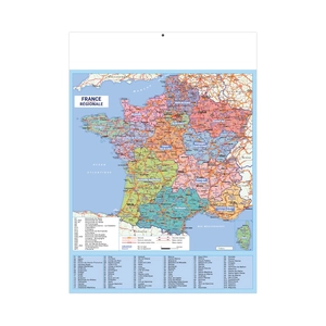 Calendrier bancaire publicitaire Marianne Pop de 14 mois avec 9 versos au choix personnalisable