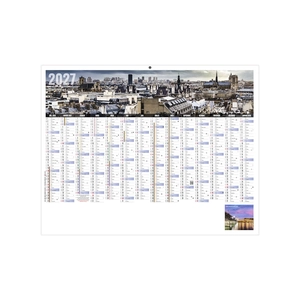 Calendrier bancaire publicitaire paris personnalisable