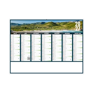 Calendrier bancaire publicitaire vues panoramiques Corse personnalisable