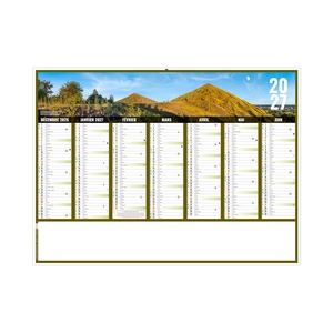 Calendrier bancaire publicitaire vues panoramiques Hauts de France personnalisable