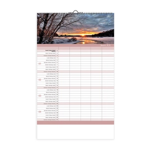 Calendrier Feuillet 2025 sur-mesure - 100% personnalisable personnalisable