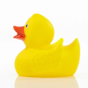 Canard couinant 7,5 cm - convient aux enfants de moins de 3 ans personnalisable