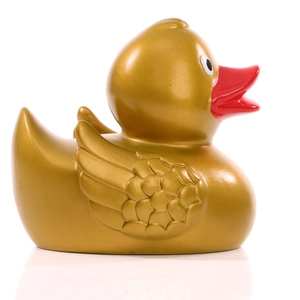 Canard couinant 7,5 cm - convient aux enfants de moins de 3 ans personnalisable