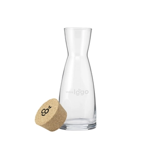 Carafe 1 litre avec bouchon en liège personnalisable