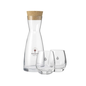 Carafe 1 litre avec bouchon en liège personnalisable