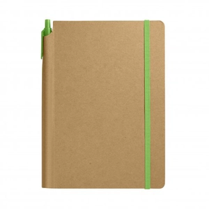 Carnet A5 BIONOTE en carton recyclé - avec stylo inclus personnalisable