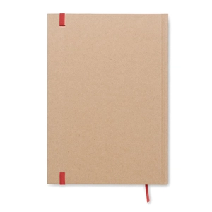 Carnet A5 en carton recyclé avec couverture rigide - 200 pages lignées personnalisable