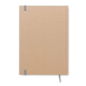 Carnet A5 en carton recyclé avec couverture rigide - 200 pages lignées personnalisable