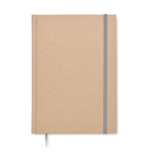 Carnet A5 en carton recyclé avec couverture rigide - 200 pages lignées personnalisable