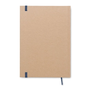 Carnet A5 en carton recyclé avec couverture rigide - 200 pages lignées personnalisable