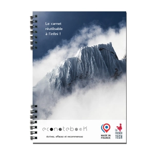 Carnet A5 réutilisable fabriqué en France - EcoNotebook personnalisable