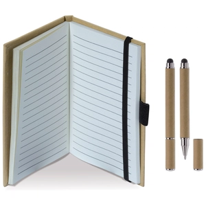 Carnet A6 en carton, bloc notes avec stylo-stylet inclus personnalisable