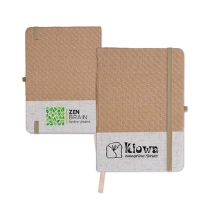 Carnet B6 couverture coton et fibres de bambou personnalisable