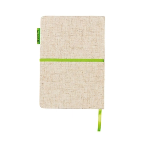 Carnet de notes A5 avec couverture en juco - papier bambou personnalisable