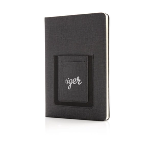 Carnet de notes A5 - cahier avec pochette téléphone personnalisable