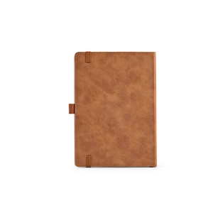 Carnet de notes A5 en PU recyclé avec porte stylo -  196 pages non lignées FSC 70g/m2 personnalisable