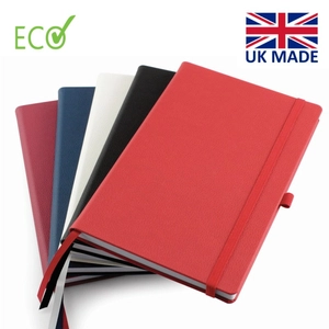 Carnet de notes A5 en RPET et carton recyclé - couverture rigide personnalisable