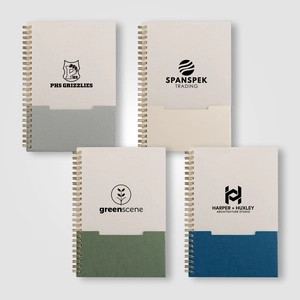 Carnet de poche FSC à reliure spirale verticale – A5 personnalisable