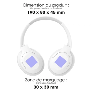 Casque à réduction de bruit ANC Bluetooth sans fil personnalisable