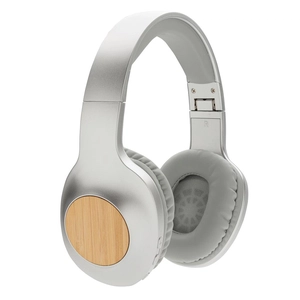 Casque audio Bluetooth 5.0, pliable et en bambou DAKOTA personnalisable