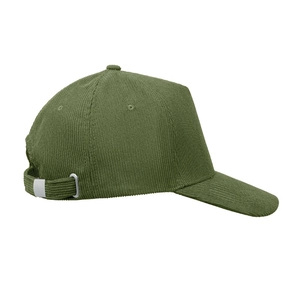 Casquette de baseball à 5 panneaux en velours côtelé de polyester personnalisable