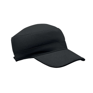 Casquette militaire en coton brossé 260gr/m² avec bande de transpiration personnalisable