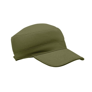 Casquette militaire en coton brossé 260gr/m² avec bande de transpiration personnalisable