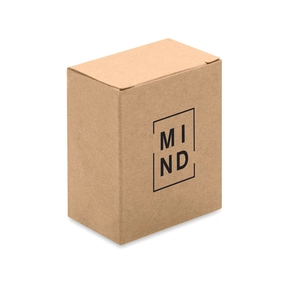 Casse tête en bois en forme de rectangle - packaging en papier recyclé personnalisable