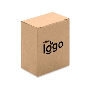 Casse tête en bois en forme de rectangle - packaging en papier recyclé personnalisable