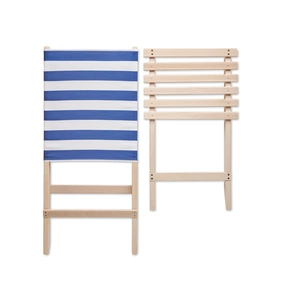 Chaise de plage pliable en bois - chaise longue assise basse personnalisable