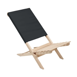 Chaise de plage pliable en bois - chaise longue assise basse personnalisable