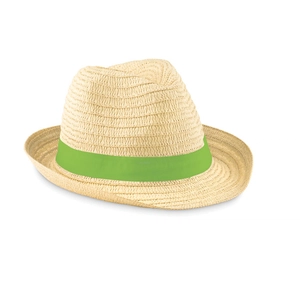 Chapeau avec son bandeau coloré personnalisable