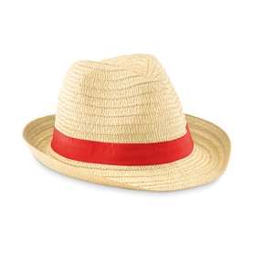 Chapeau avec son bandeau coloré personnalisable