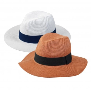 Chapeau de paille FEDORA ajustable avec lien de serrage personnalisable