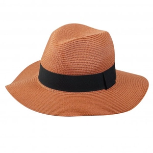 Chapeau de paille FEDORA ajustable avec lien de serrage personnalisable