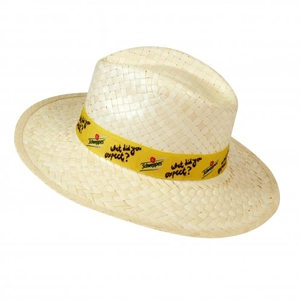 Chapeau de paille PANAMA avec bandeau personnalisable