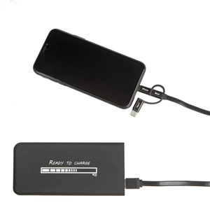 Chargeur à induction et powerbank slim avec logo lumineux personnalisable