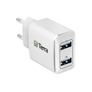 Chargeur secteur avec 2 port USB - charge rapide personnalisable