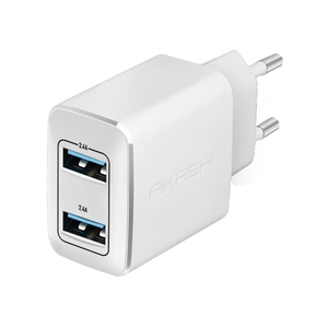 Chargeur secteur avec 2 port USB - charge rapide personnalisable