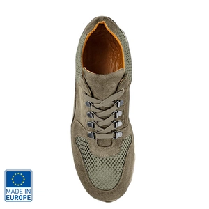 Chaussure Homme en cuir avec lacets en coton ciré - Made In Europe personnalisable