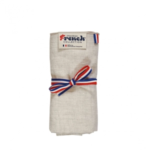 Chèche en lin 100% Français 36x200 cm - petites franges personnalisable